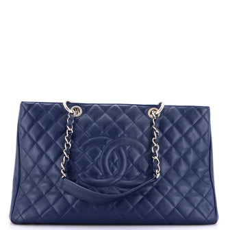 Chanel Grand Shopping Tote Quilted Caviar XL