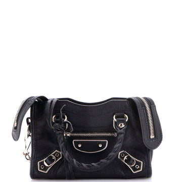Balenciaga City Classic Metallic Edge Bag Leather Nano