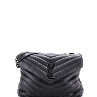 Saint Laurent Loulou Shoulder Bag Matelasse Chevron Leather Medium