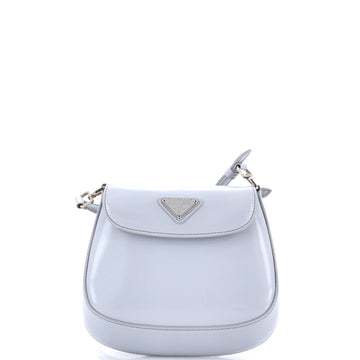 Prada Cleo Flap Shoulder Bag Spazzolato Leather Mini