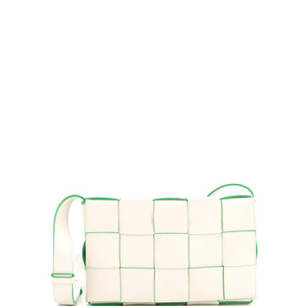 Bottega Veneta Cassette Crossbody Bag Maxi Intrecciato Leather Small