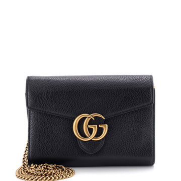 Gucci GG Marmont Chain Wallet Leather Mini