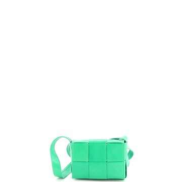 Bottega Veneta Cassette Crossbody Bag Maxi Intrecciato Leather Candy