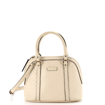 Gucci Convertible Dome Satchel Microguccissima Leather Mini