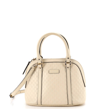 Gucci Convertible Dome Satchel Microguccissima Leather Mini