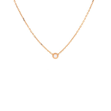 Cartier Cartier D'Amour Pendant Necklace 18K Rose Gold with Diamond XS