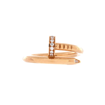 Cartier Juste un Clou Ring 18K Rose Gold and Diamonds
