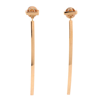 Tiffany & Co. T Wire Bar Earrings 18K Rose Gold