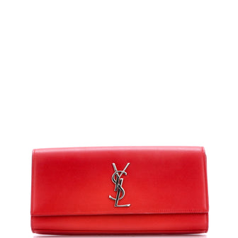 Saint Laurent Classic Monogram Clutch Leather Long