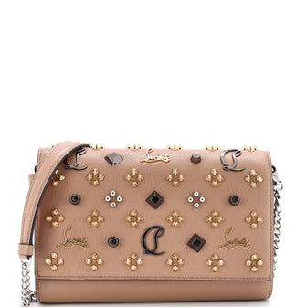 Christian Louboutin Paloma Clutch Embellished Leather Small
