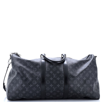 Louis Vuitton Keepall Bandouliere Bag Monogram Eclipse Canvas 55