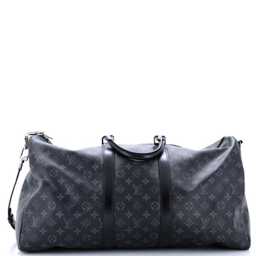 Louis Vuitton Keepall Bandouliere Bag Monogram Eclipse Canvas 55