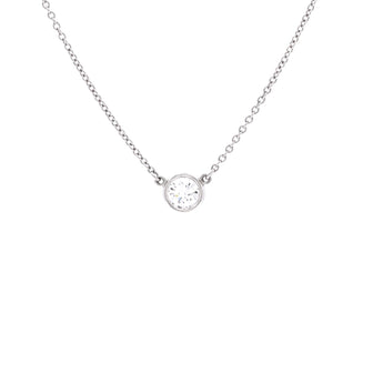 Tiffany & Co. Elsa Peretti Diamonds By The Yard Pendant Necklace Platinum with Diamond 0.30-0.39CT