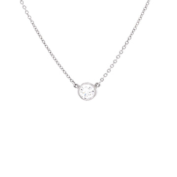 Tiffany & Co. Elsa Peretti Diamonds By The Yard Pendant Necklace Platinum with Diamond 0.30-0.39CT