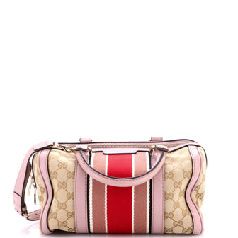 Gucci Vintage Web Boston Bag GG Canvas Small