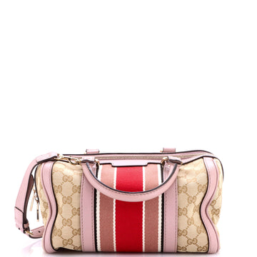 Gucci Vintage Web Boston Bag GG Canvas Small
