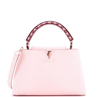 Louis Vuitton Capucines Bag Leather with Whipstitch Detail PM