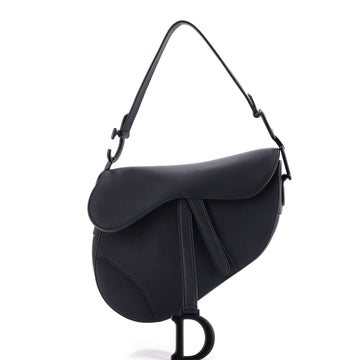 Christian Dior Ultra Matte Saddle Handbag Leather Medium