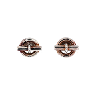 Hermes Mini Chaine D'Ancre Stud Earrings Sterling Silver Medium