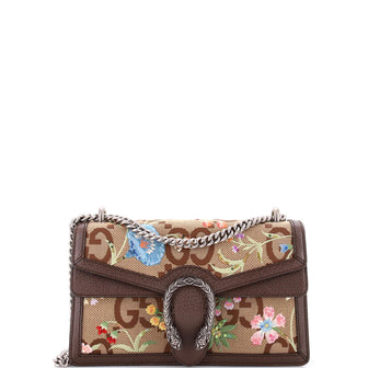 Gucci Dionysus Bag Embroidered Jumbo GG Canvas Small