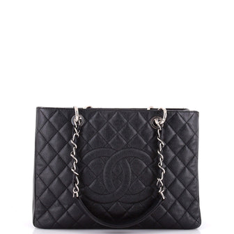 Chanel Grand Shopping Tote Quilted Caviar