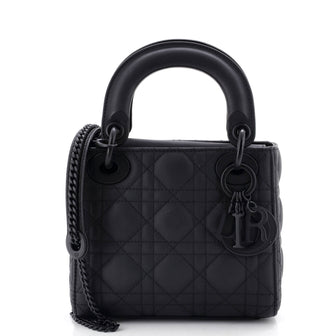 Christian Dior Ultra Matte Lady Dior Chain Bag Cannage Quilt Calfskin Mini