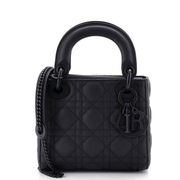 Christian Dior Ultra Matte Lady Dior Chain Bag Cannage Quilt Calfskin Mini