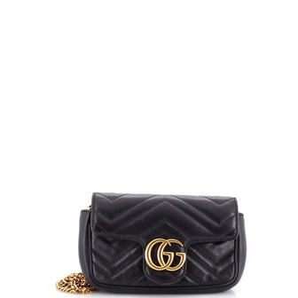 Gucci GG Marmont Flap Bag Matelasse Leather Super Mini
