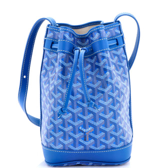 Goyard Petit Flot Bucket Bag Coated Canvas PM