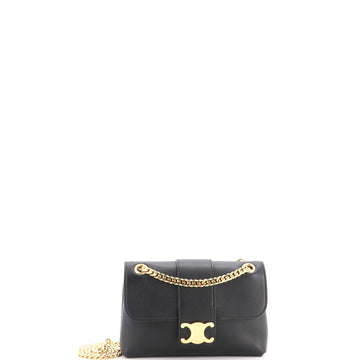 Celine Victoire Flap Shoulder Bag Leather Teen
