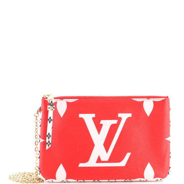 Louis Vuitton Double Zip Pochette Limited Edition Colored Monogram Giant