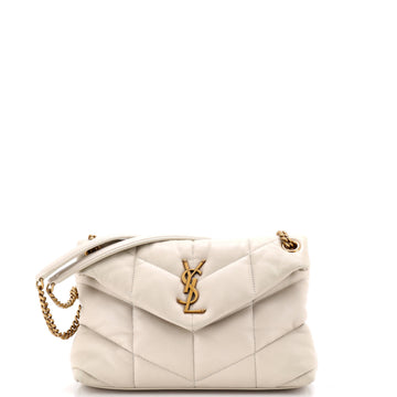 Saint Laurent Loulou Puffer Shoulder Bag Quilted Leather Small