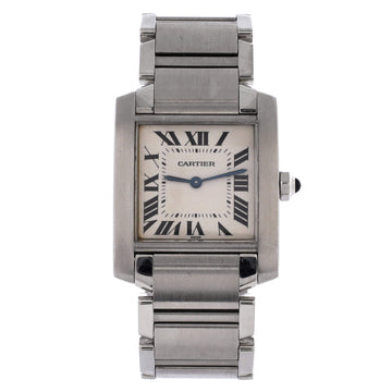 Cartier Tank Francaise Quartz Watch Stainless Steel 25