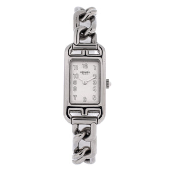 Hermes Nantucket Quartz Watch Stainless Steel 17