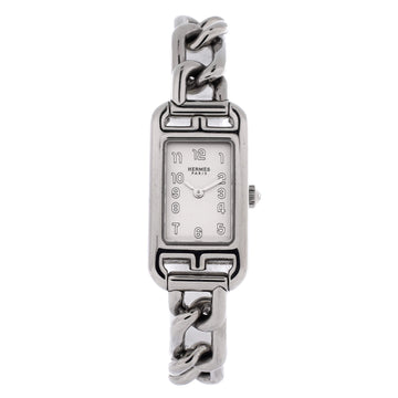 Hermes Nantucket Quartz Watch Stainless Steel 17