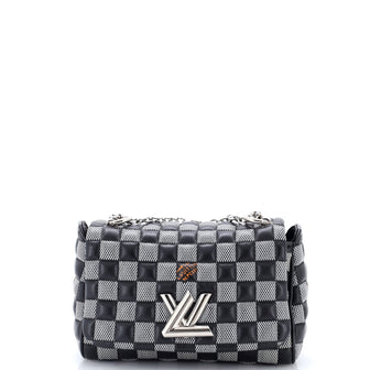 Louis Vuitton Twist Handbag Damier Quilted Calf Leather BB