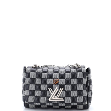 Louis Vuitton Twist Handbag Damier Quilted Calf Leather BB