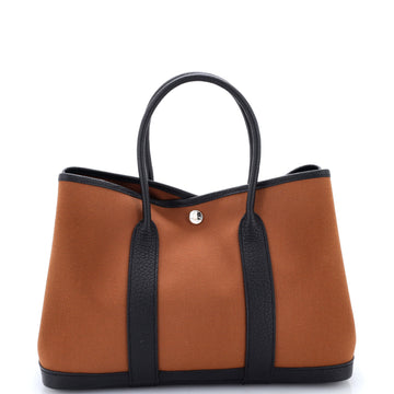 Hermes Garden Party Tote Toile and Leather 30