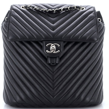 Chanel Urban Spirit Backpack Chevron Leather Large