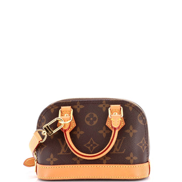 Louis Vuitton Alma Handbag Monogram Canvas Nano