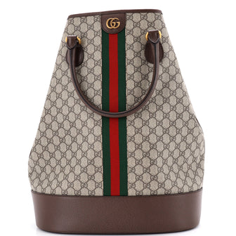 Gucci Savoy Duffle Bag GG Coated Canvas