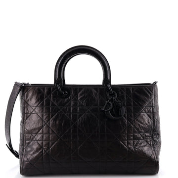 Christian Dior Ultra Matte Lady D-Sire Bag Macrocannage Crinkled Calfskin Large