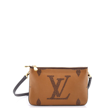 Louis Vuitton Double Zip Pochette Reverse Monogram Giant