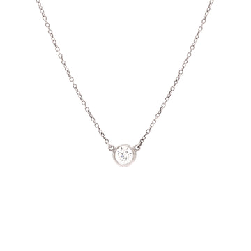 Tiffany & Co. Elsa Peretti Diamonds By The Yard Pendant Necklace Platinum with Diamond 0.20-0.29CT