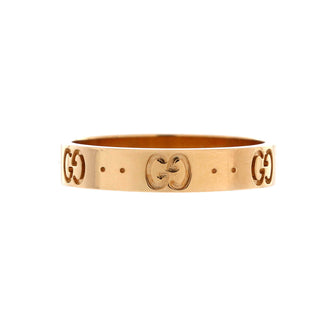 Gucci Icon Band Ring 18K Yellow Gold 4mm