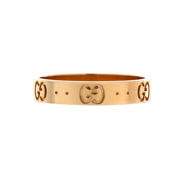 Gucci Icon Band Ring 18K Yellow Gold 4mm