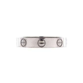 Cartier Love Wedding Band Ring 18K White Gold