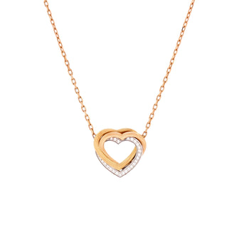 Cartier Trinity de Cartier Heart Pendant Necklace 18K Tricolor Gold with Diamonds