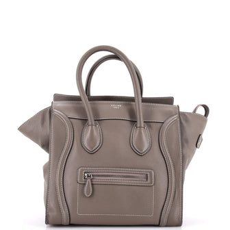 Celine Luggage Bag Grainy Leather Mini