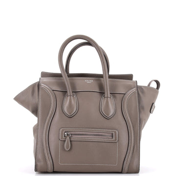 Celine Luggage Bag Grainy Leather Mini
